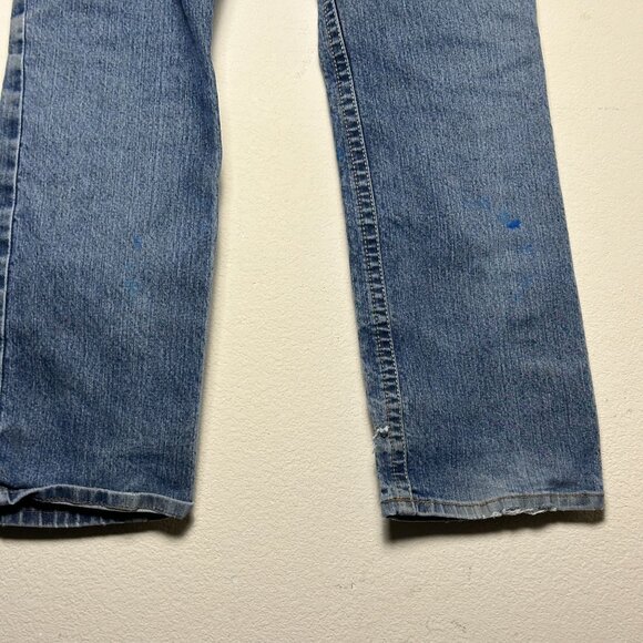 Ariat Rebar M4 Lowrise Boot Distressed Paint Western Denim Jean Pant Men 33/32 - Picture 16 of 16